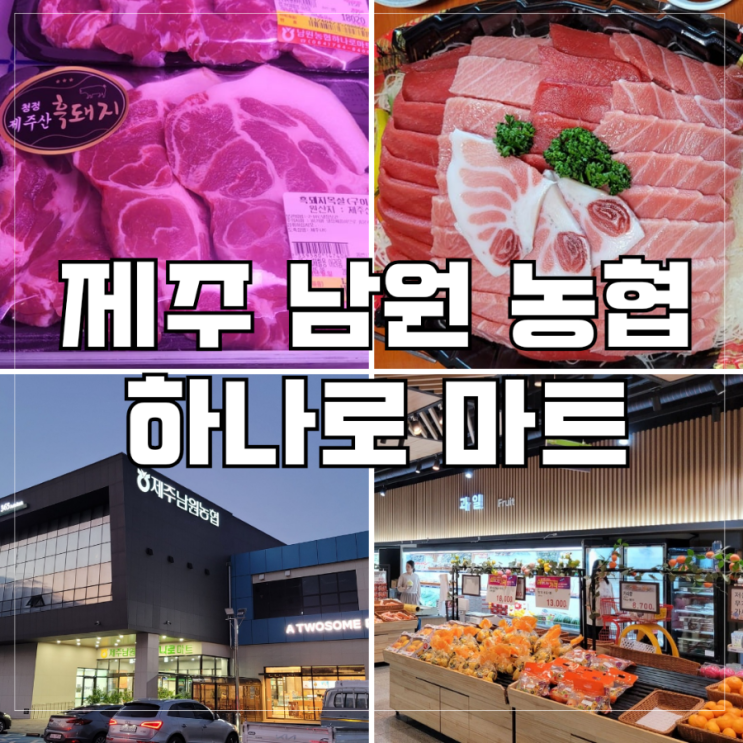  제주 남원 하나로 마트 장보기 - 숙소 술안주, 가성비 여행