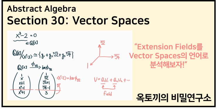  [현대대수학] 프렐라이 30장: Vector Spaces for Field Theory