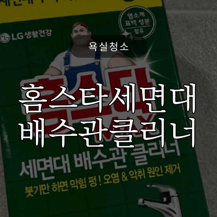  욕실청소 / 홈스타 세면대 배수관 클리너 / 내돈내산