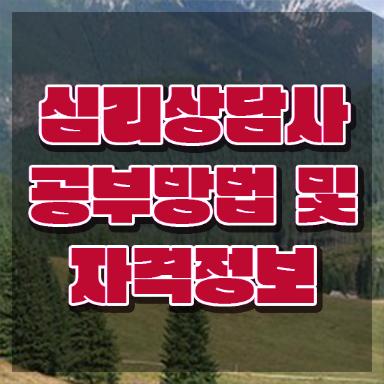  심리상담사 월급 , 심리상담사 자격증 단기간에 준비한 과정 및 채용 정보