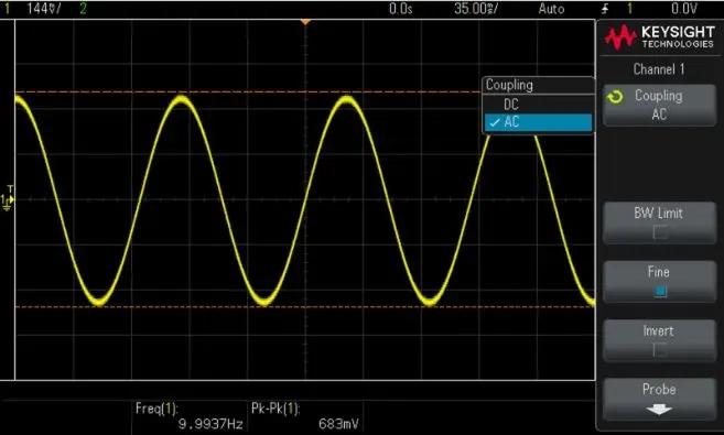  오실로스코프(Oscilloscope)에서 AC 커플링을 사용해야 하는 경우!