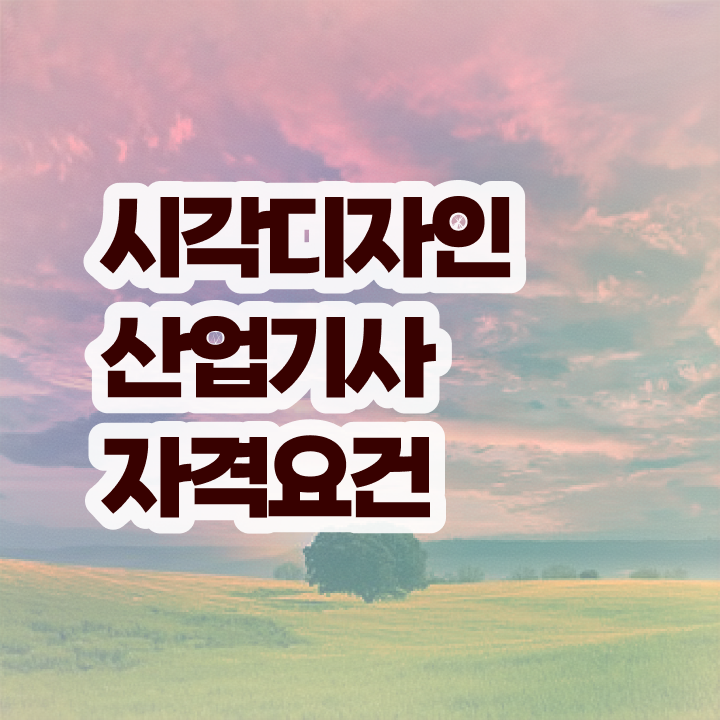  시각디자인산업기사 2024 필기 후기 시각디자인산업기사 응시자격 온라인으로 5달만에 준비한 후기