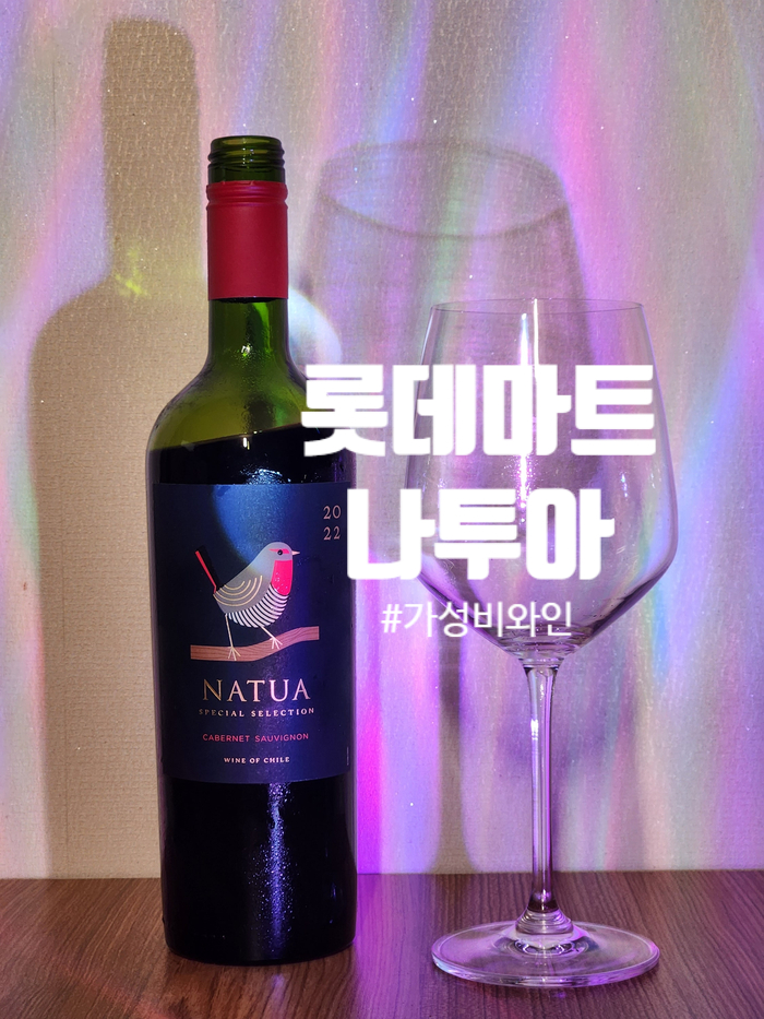  롯데마트 가성비 와인 나투아 NATUA 까베르네소비뇽 2022