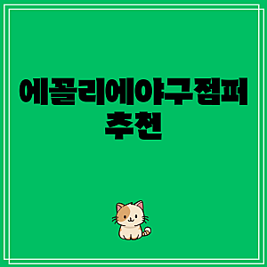 에꼴리에야구점퍼 추천 지금 가장 핫한 상품 - Top8