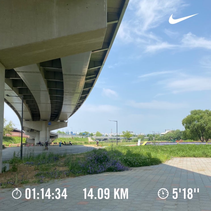  러닝로그_240510 점심시간 런 14km