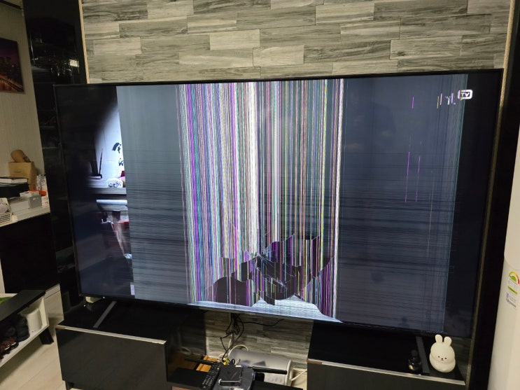  티비 화면 가로줄 패널 교체 수리 LG 86인치 인천 청라 출장