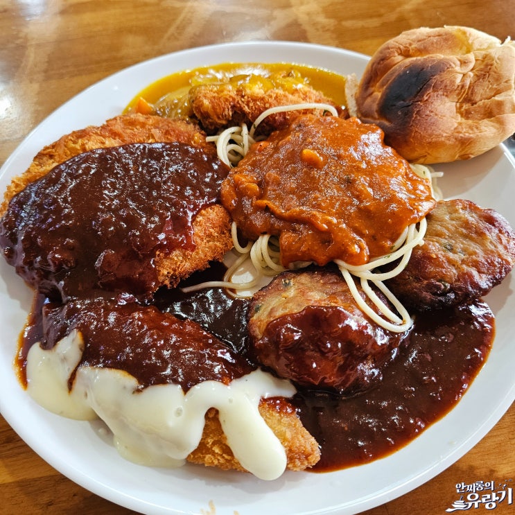  경기광주 돈까스 초월 푸릴리 함박스테이크 돈가스 무한리필