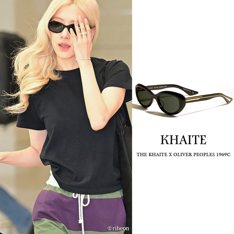 BLACKPINK Rosé 太陽眼鏡：Oliver Peoples Khaite 聯名款眼鏡 1969C