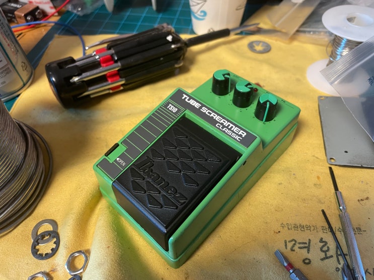  MIJ Ibanez TS10 아이바네즈 튜브스크리머 점검 및 풋스위치 교체