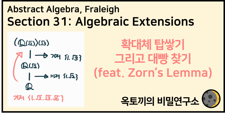  [현대대수학] 프렐라이 31장: Algebraic Extensions