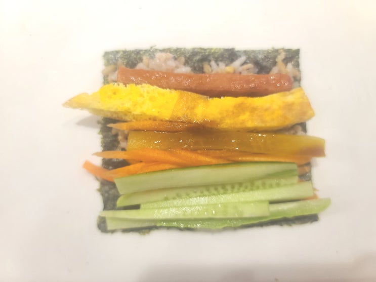  꼬마김밥 마끼 아이들이 좋아하는 초 간단 건강식  레시피