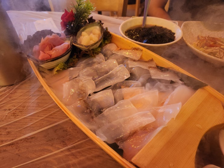  광주 북구 갑오징어회, 포차포차 다리는 찜으로 먹고 소주 3병 쌉가능!