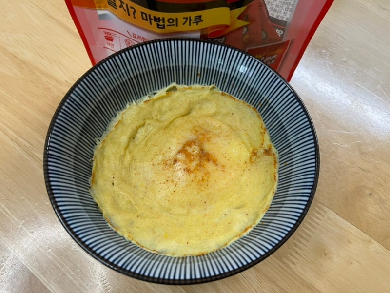 팔도 왕라면 스프 마법가루로 만드는 다이어트 간편 계란찜