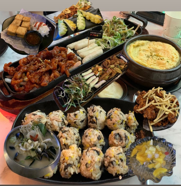  군산 그놈포차 디오션점/야외 테라스 스크린술집 다양한 메뉴 리뷰 모음