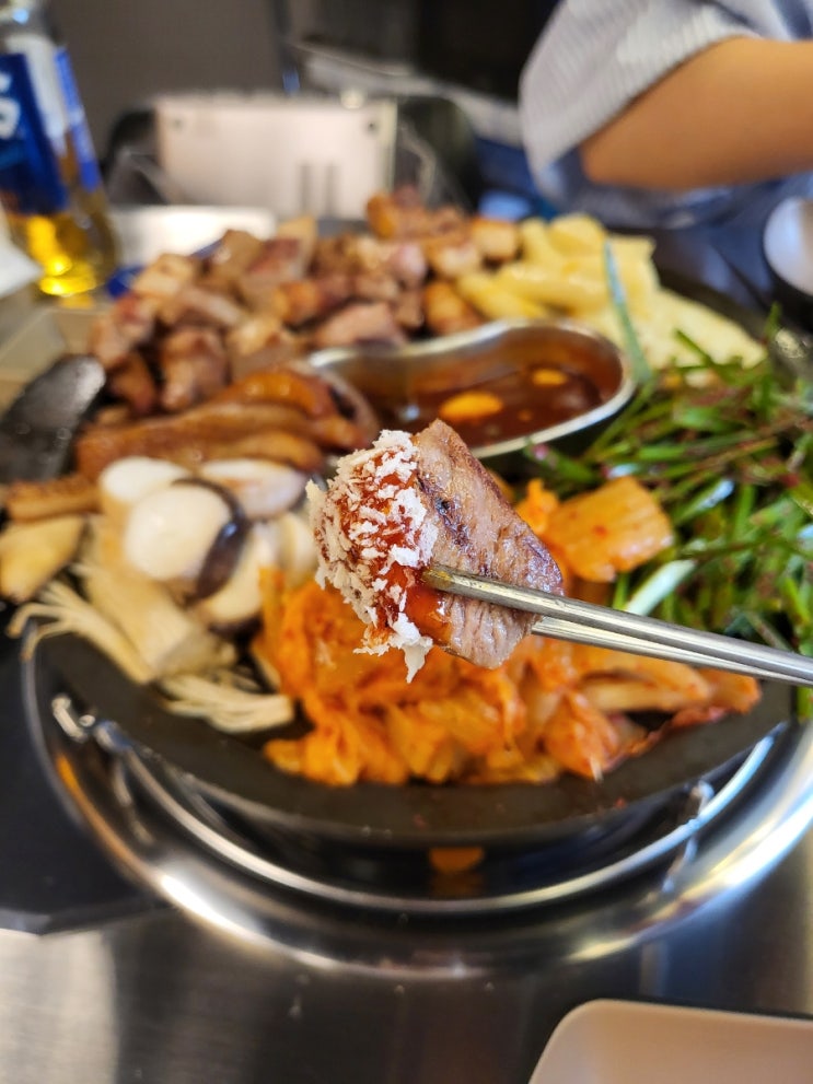  건대) 구워져 나오는 고깃집, 돼봉삼겹살 2차방문