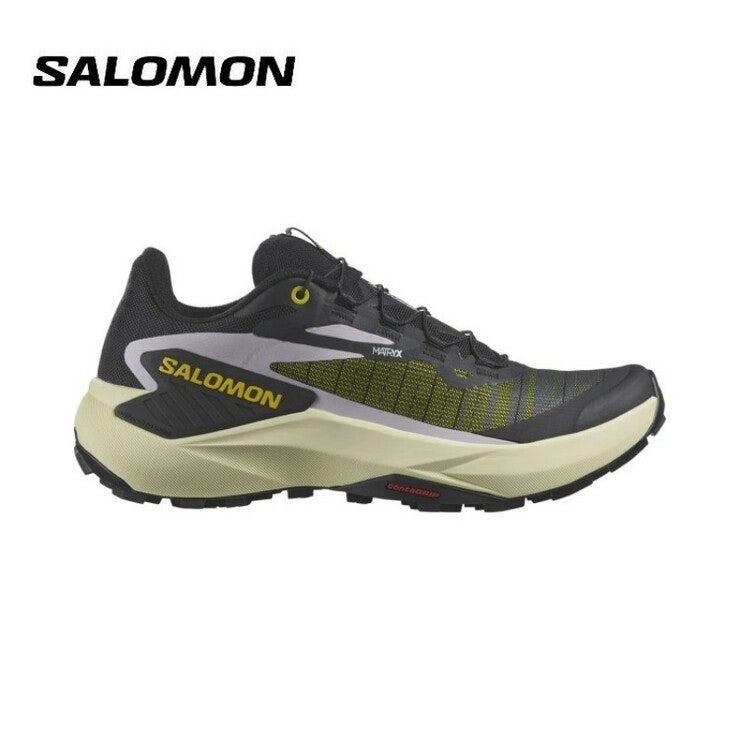 살로몬 제네시스 여성 경량 등산화 트레일 런닝화 블랙 옐로우 Salomon GENESIS W L474437