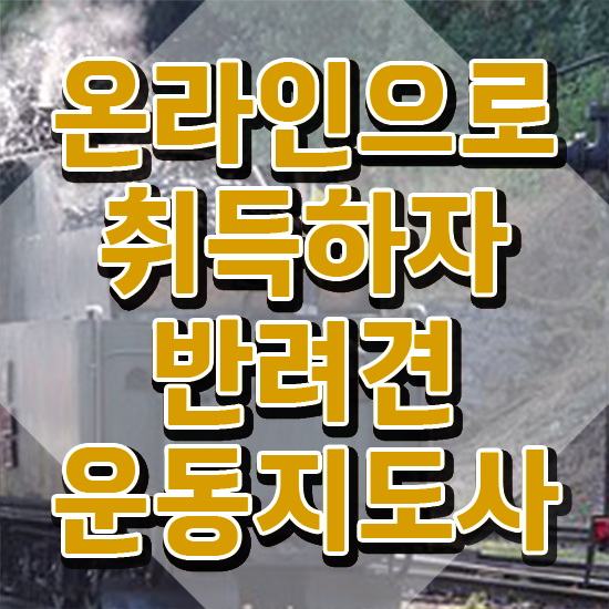  반려견운동지도사 상담사 , 반려견운동지도사 동영상으로 준비 과정