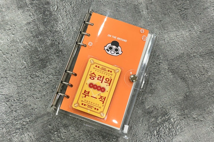 내돈내산, 플레플레 온 더 그라운드 야구 경기 기록 다이어리... 