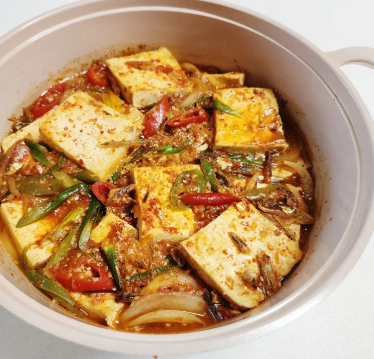  두부조림 레시피 감칠맛 좋은 멸치 두부조림 양념장 만드는법 간단 두부요리 만들기