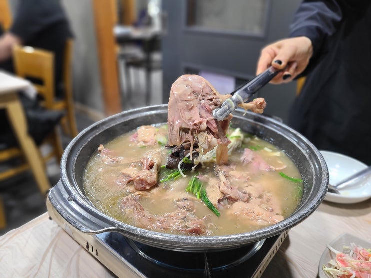  인천대공원 오리 누룽지백숙이 맛있는 장수동 맛집 '장수가든'