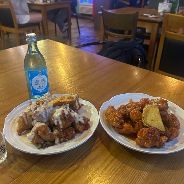  [대구 시지 맛집] 큰 화면이 있는 치킨 맛집 똥집 맛집 “만수통닭 신매광장점”