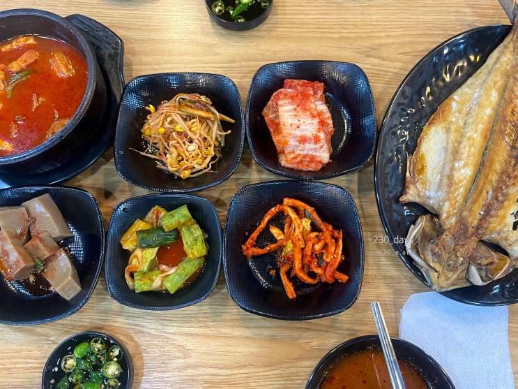  계산역 한식집 백억식당, 생고기김치찌개 고등어구이