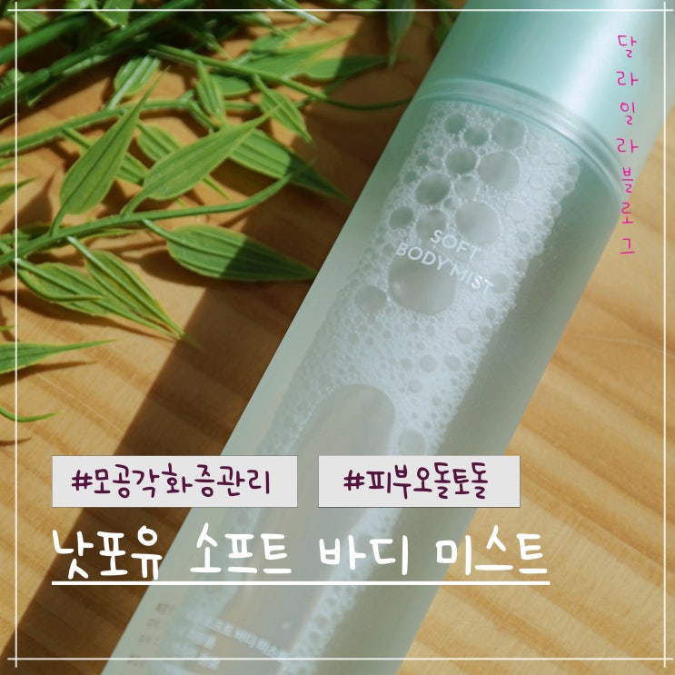  피부오돌토돌 닭살피부 모공각화증관리 소프트 바디 미스트 사용후기