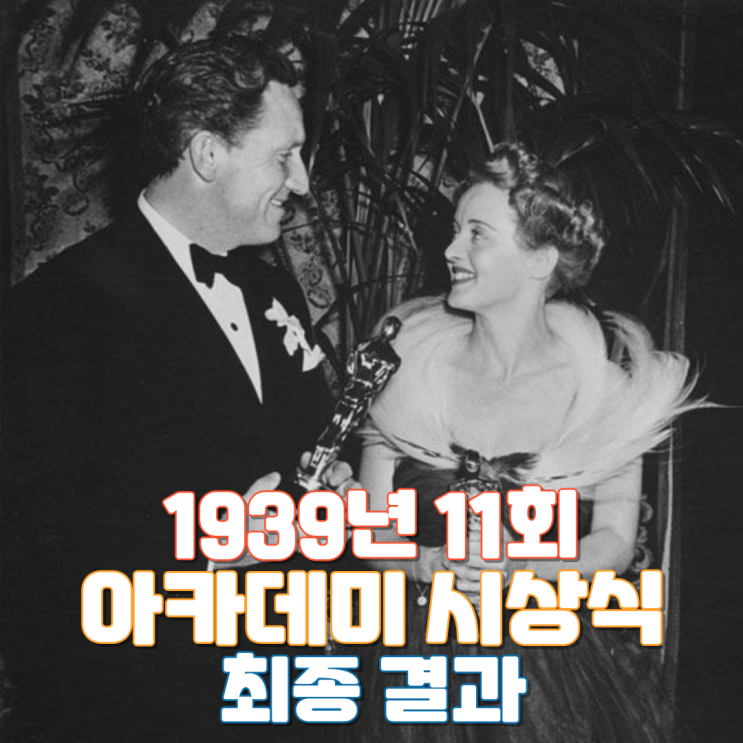  1939년 11회 아카데미 시상식 최종 결과
