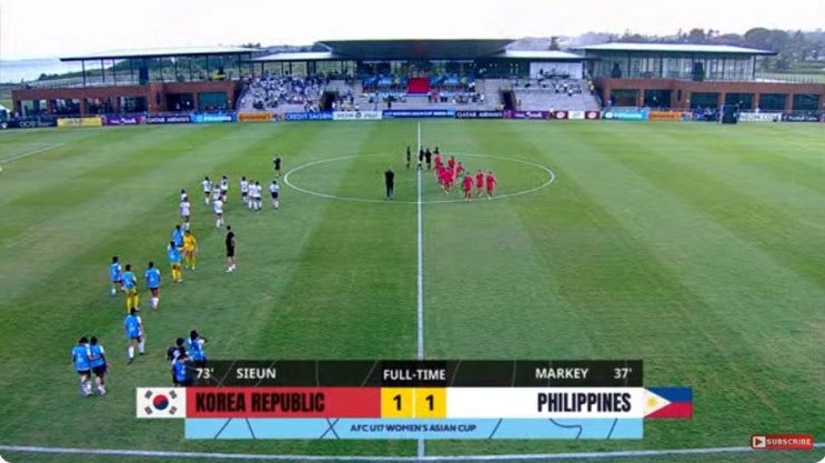 AFC U-17 여자 아시안컵 A조 3차전 대한민국 vs 필리핀