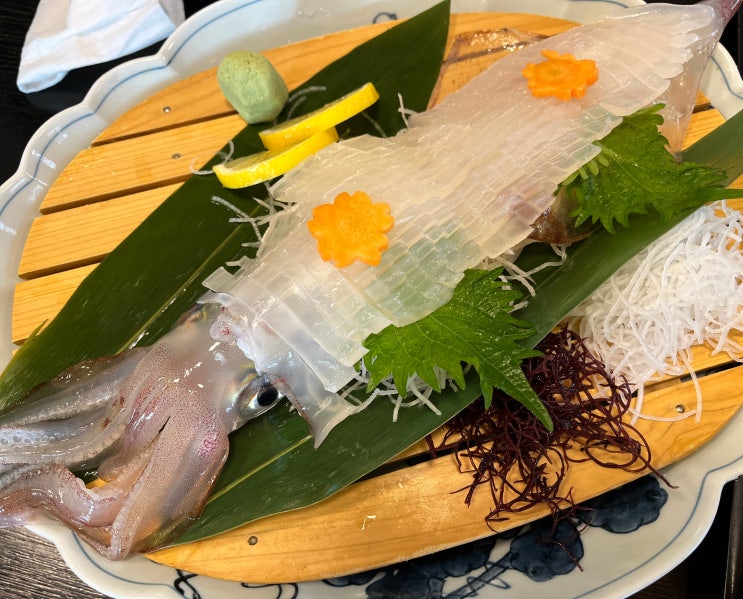  일본 사가 가라쓰 인생 오징어회 맛집, 어부촌 Ryoushi mura
