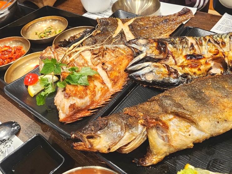  부천가족외식 부천집 모듬생선구이 4인 가장 자세한 후기