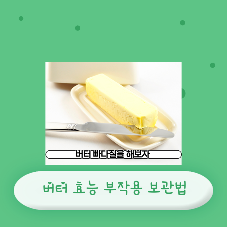  버터 효능 부작용 보관방법 유당 함유