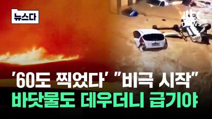 '60도 찍었다' 바닷물도 데우더니 급기야…"비극 시작" '60도 찍었다' 바닷물도 데우더니 급기야…"비극 시작"
