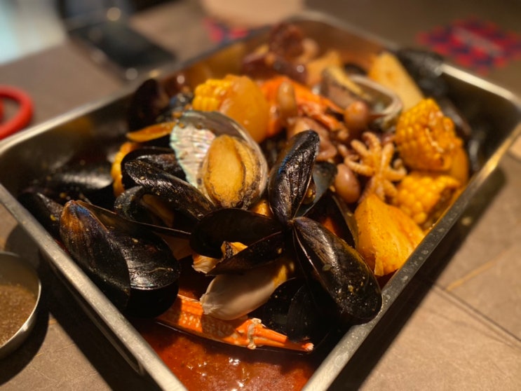  잠실새내역 맛집 데이트 보일링크랩 케이준서울 미국식 해물찜 재방문