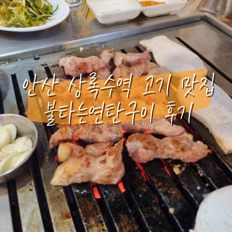  안산 상록수역 야장 분위기 맛집 불타는연탄구이 후기 주먹고기 추천