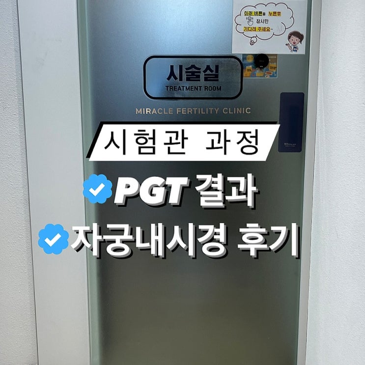 PGT 통과배아/자궁내시경 통증 출혈 주의사항 비용