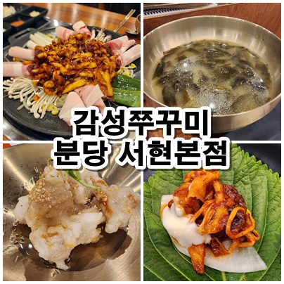  [분당] 서현 쭈꾸미볶음 이곳이 좋은 선택이 될 것입니다. 감성 쭈꾸미 분당 서현 본점
