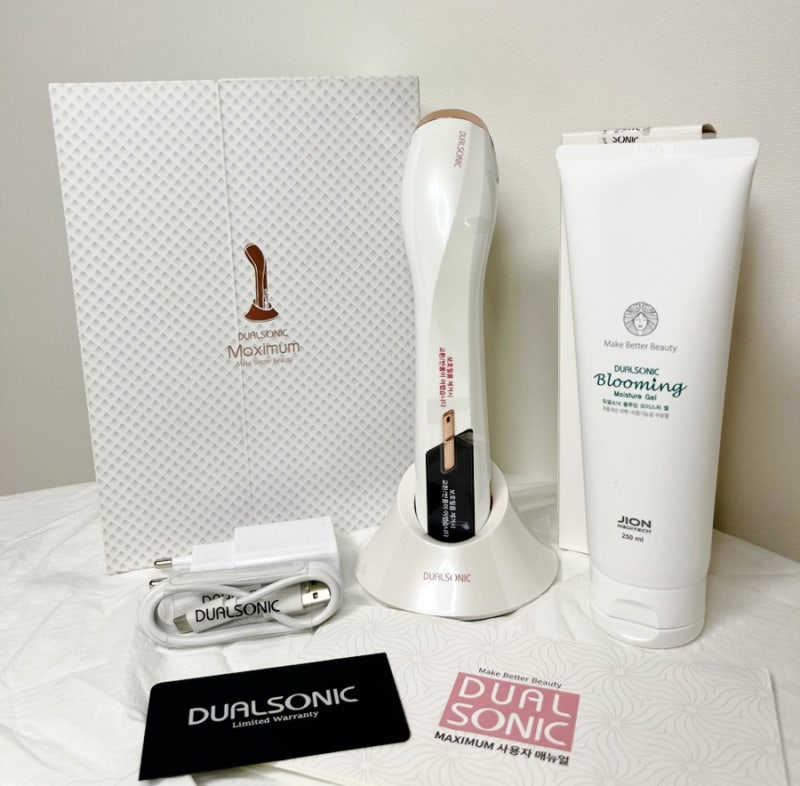 홈케어 뷰티디바이스 듀얼소닉 맥시멈 사용법 고주파마사지기 관리 루틴