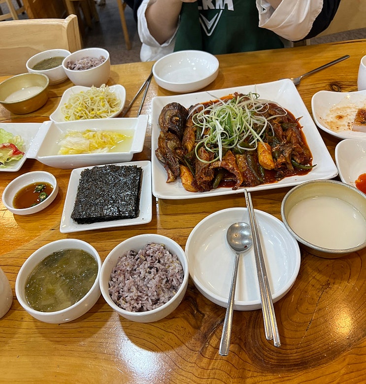  원미명태촌 숭실대 코다리 막걸리 한상 먹고 온 후기