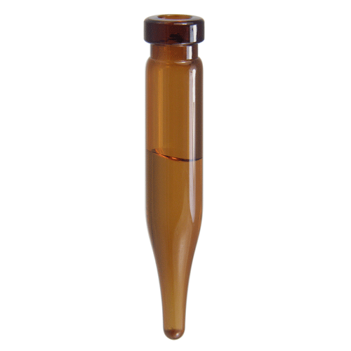  [유리초자] 0.6 ml 엠버 크림프 바이알, MicroSolv 0.6 ml Amber Crimp Vial, MicroSolv