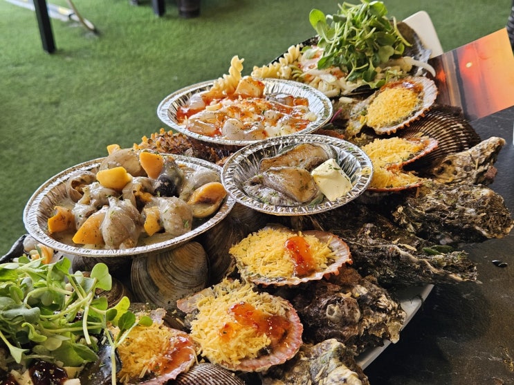  오이도 조개구이 맛집 - 애견동반 가능한 조개구이 무한리필 청년조개!