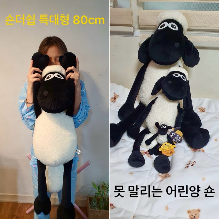 둥이1호 못 말리는 어린양 숀 숀더쉽 키링 중형 특대형 인형 구매 / 슬쌍디아빠 이동섭