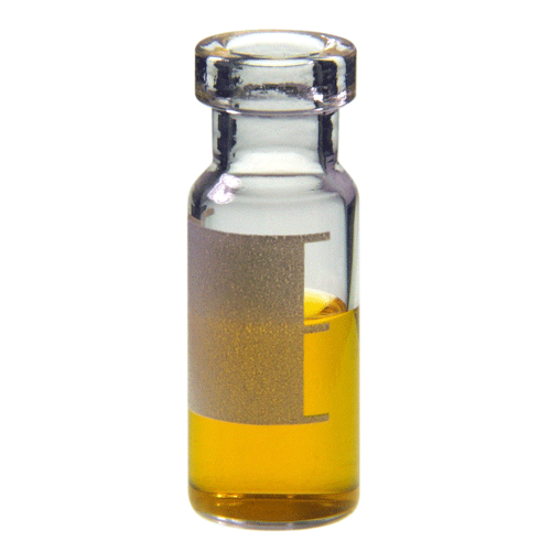  [유리초자] 2 ml 라이트온 투명 크림프 바이알, BASIK 2 ml Write-on Clear Crimp Vial, BASIK