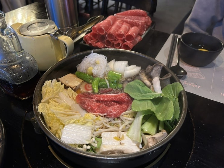  인생 스키야키 맛집은 바로 여기, 영등포 맛집 옥소반 영등포구청점