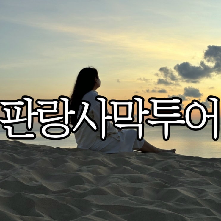  나트랑 당일 투어 '판랑 선라이즈 사막투어' 공항 출발 단독 투어 후기