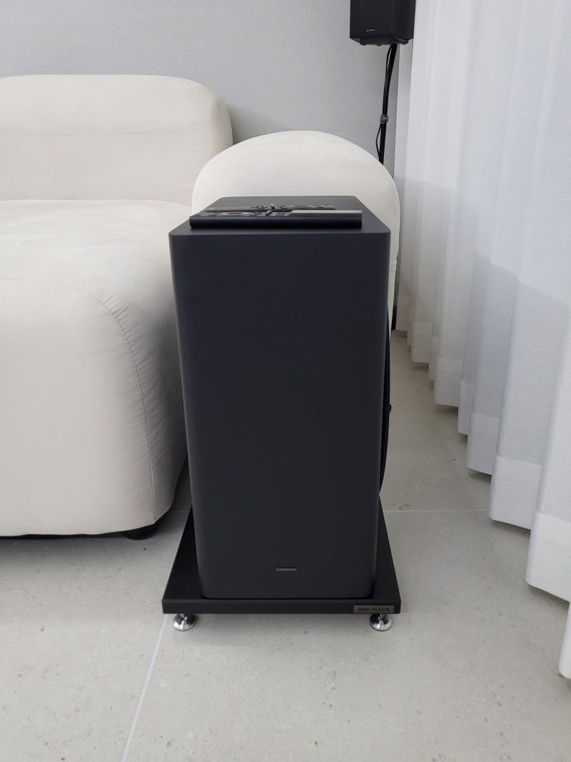 삼성사운드바거치대 삼성사운드바 정리하기 HW-Q930C 우퍼받침대 삼성스피커 깔끔하게 정리