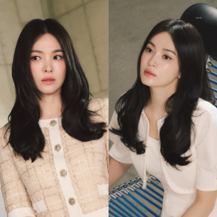  관리편한 중년여성 헤어스타일 긴머리 레이어드컷 물결펌