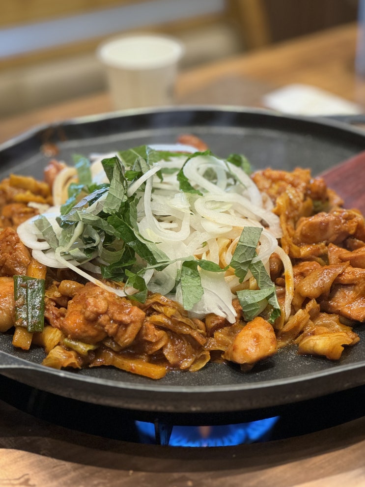  기흥 롯데아울렛 맛집 춘천 통나무집 닭갈비 주차, 메뉴