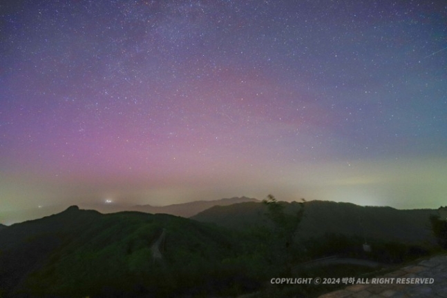  21년만에 다시 한국 화천에서 관측된 오로라