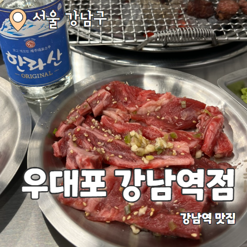 우대포 강남역점 : 참숯구이로 더 맛있는 강남역맛집